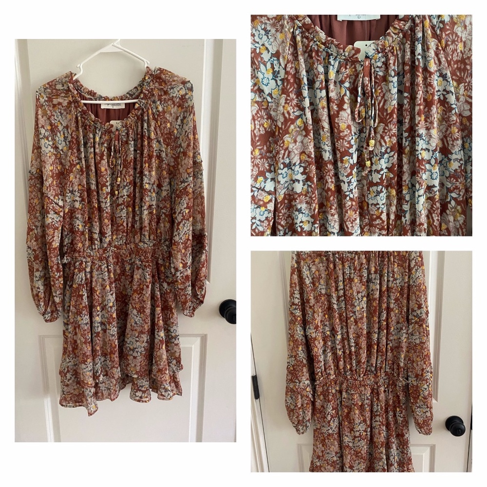 *NWT* TIERED RUFFLE DRESS